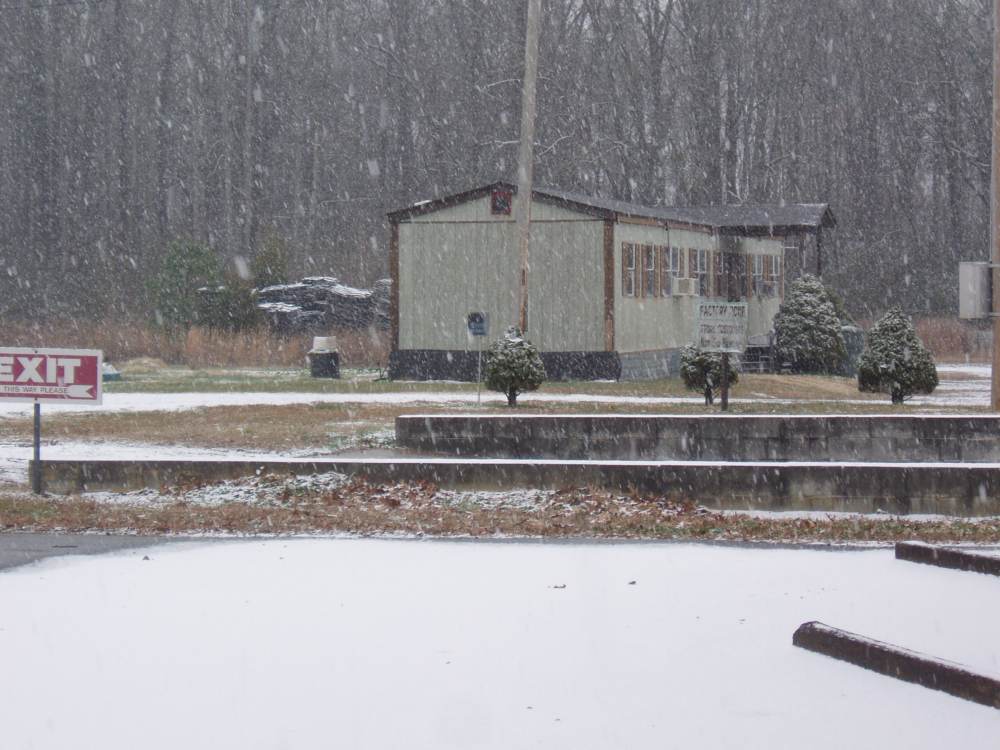 Snow at Hardwood Center